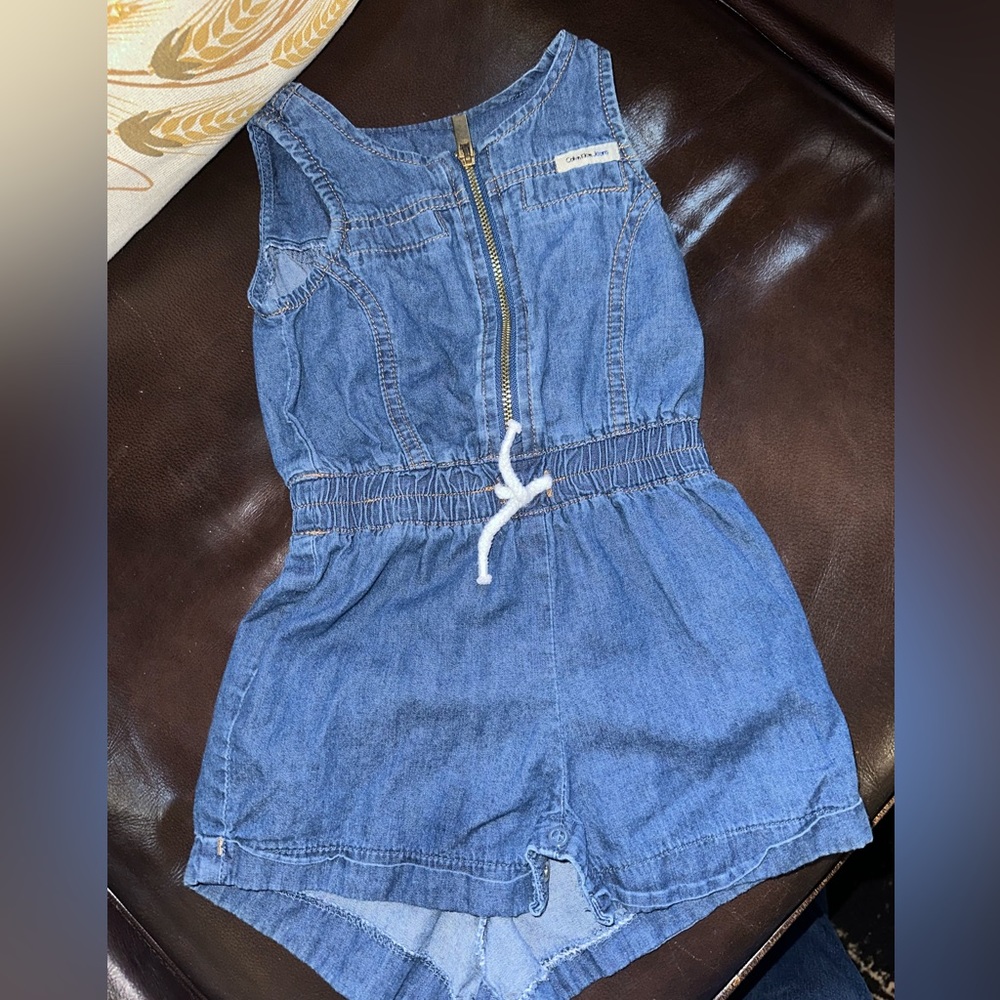 Calvin Klein Kids one piece denim romper size 18mths